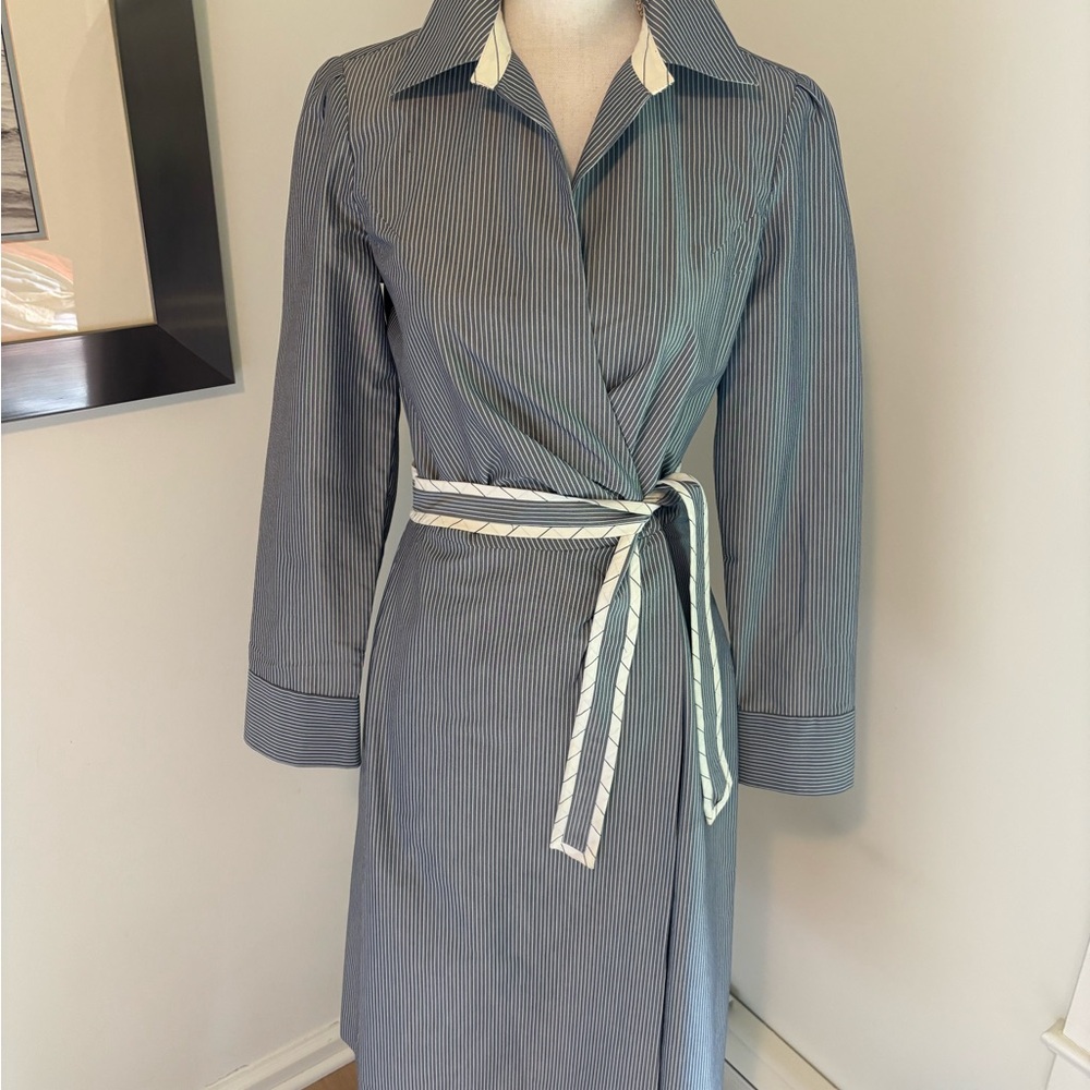 Banana Republic Navy Striped Dress